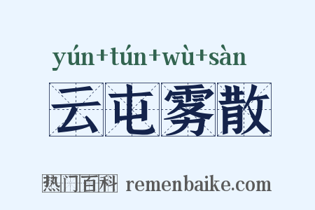云屯雾散是什么意思的图片